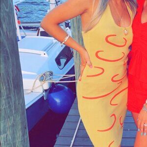 Knit Halter Bodycon Midi‎ Dress Size Small